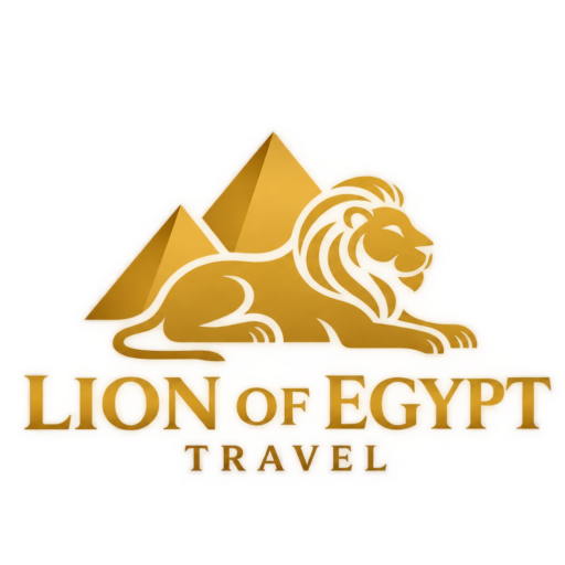 Golden Lion of Egypt Travel Logo